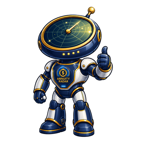 Radar AI robot giving a thumbs up